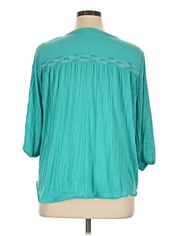 Faded Glory 3/4 Sleeve Blouse (view 2)