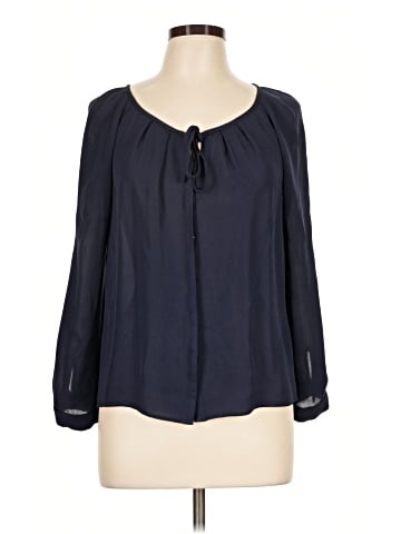 Joie Long Sleeve Silk Top (view 1)
