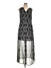 MICHAEL Michael Kors Chevron-herringbone Gray Casual Dress Size 16 - photo 1