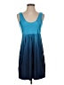 Serene Color Block Blue Casual Dress Size S - photo 1