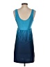 Serene Color Block Blue Casual Dress Size S - photo 2