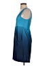 Serene Color Block Blue Casual Dress Size S - photo 5