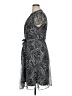 JBS 100% Polyester Paisley Gray Casual Dress Size 16 - photo 5