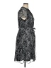 JBS 100% Polyester Paisley Gray Casual Dress Size 16 - photo 4