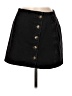 Topshop Solid Black Denim Skirt Size 6 - photo 1