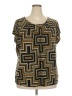 Worthington Brown Short Sleeve Blouse Size 3X - photo 1