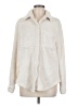 Dylan 100% Polyester Ivory Faux Fur Jacket Size M - photo 1