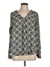 Rose + Olive 100% Polyester Black Long Sleeve Blouse Size L - photo 1