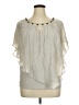 I.N. Studio Gray Short Sleeve Blouse Size 1X - photo 1