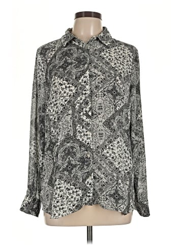 Rose + Olive Long Sleeve Blouse (view 1)