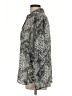 Rose + Olive 100% Polyester Paisley Silver Long Sleeve Blouse Size L - photo 5