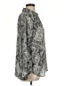Rose + Olive 100% Polyester Paisley Silver Long Sleeve Blouse Size L - photo 4