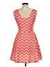 No Boundaries Chevron-herringbone Orange Casual Dress Size L - photo 2