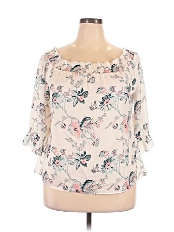 Ava & Aiden 3/4 Sleeve Blouse (view 1)
