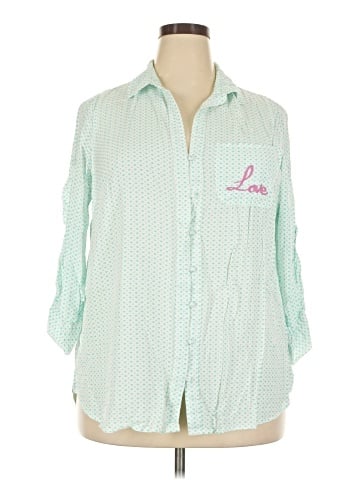 Velvet Heart 3/4 Sleeve Button-Down Shirt (view 1)
