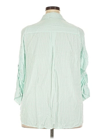 Velvet Heart 3/4 Sleeve Button-Down Shirt (view 2)
