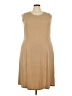 Roaman's Solid Tan Casual Dress Size 22w - photo 1