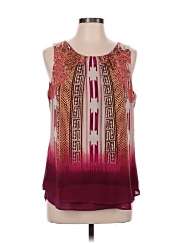 Rose + Olive Sleeveless Blouse (view 1)