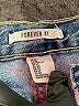 Forever 21 100% Cotton Hearts Blue Jeans Size 27 waist - photo 7