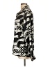 First Love 100% Polyester Animal Print Silver Long Sleeve Blouse Size L - photo 5