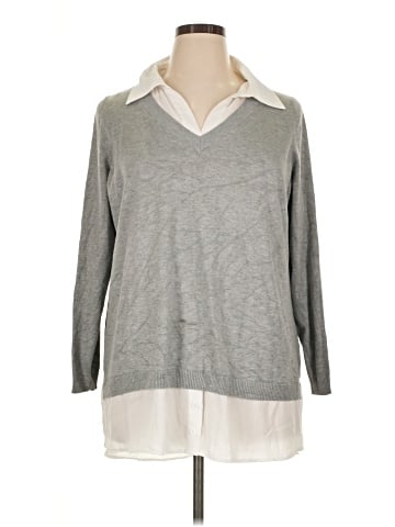 Adrianna Papell Long Sleeve Polo (view 1)
