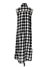 Mud Pie 100% Viscose Checkered-gingham Black Casual Dress Size S - photo 2