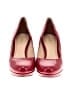 Cole Haan 100% Leather Graphic Red Pink Heels Size 6 1/2 - photo 2