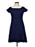 Parker Solid Blue Casual Dress Size L - photo 1