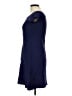 Parker Solid Blue Casual Dress Size L - photo 5
