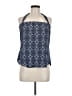 Veronica M. 100% Polyester Blue Halter Top Size M - photo 1