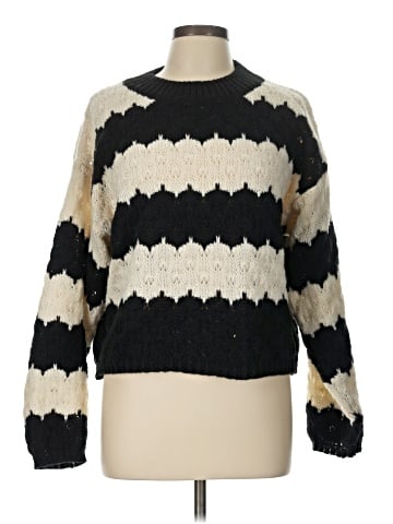 Line & Dot Pullover Sweater (view 1)