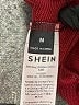 Shein 100% Polyester Hearts Burgundy Pullover Sweater Size M - photo 8