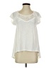 Almost Famous Ivory Short Sleeve Top Size S - photo 1