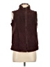 Dylan 100% Polyester Burgundy Faux Fur Vest Size M - photo 1