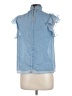 1.State Blue Sleeveless Blouse Size M - photo 2