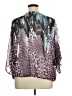 Jennifer Lopez 100% Polyester Animal Print Purple 3/4 Sleeve Blouse Size 1X - photo 2