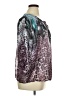 Jennifer Lopez 100% Polyester Animal Print Purple 3/4 Sleeve Blouse Size 1X - photo 4