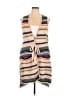 Democracy Stripes Tan Ivory Sweater Vest Size 1X - photo 1