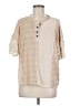 BKE Tan Short Sleeve Blouse Size M - photo 1