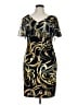 Connected Apparel Print Black Cocktail Dress Size XL (estimated) - photo 1