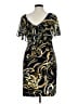 Connected Apparel Print Black Cocktail Dress Size XL (estimated) - photo 2