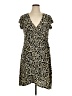 Dots Graphic Black Casual Dress Size XL - photo 1
