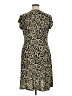 Dots Graphic Black Casual Dress Size XL - photo 2