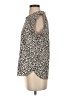 DKNY 100% Polyester Animal Print Ivory Sleeveless Blouse Size S - photo 5