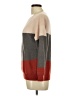 Evolution by Cyrus Color Block Tan Gray Pullover Sweater Size L - photo 5