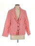 Poetry 100% Linen Tweed Red Blazer Size 10 - photo 1