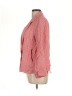 Poetry 100% Linen Tweed Red Blazer Size 10 - photo 5