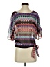 Guess 100% Polyester Purple 3/4 Sleeve Blouse Size S - photo 1