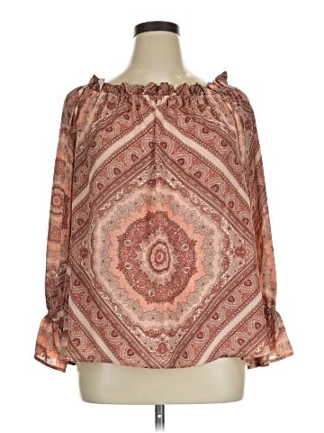 Belle + Sky 3/4 Sleeve Blouse (view 1)