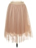 Esley 100% Polyester Solid Tan Formal Skirt Size L - photo 1